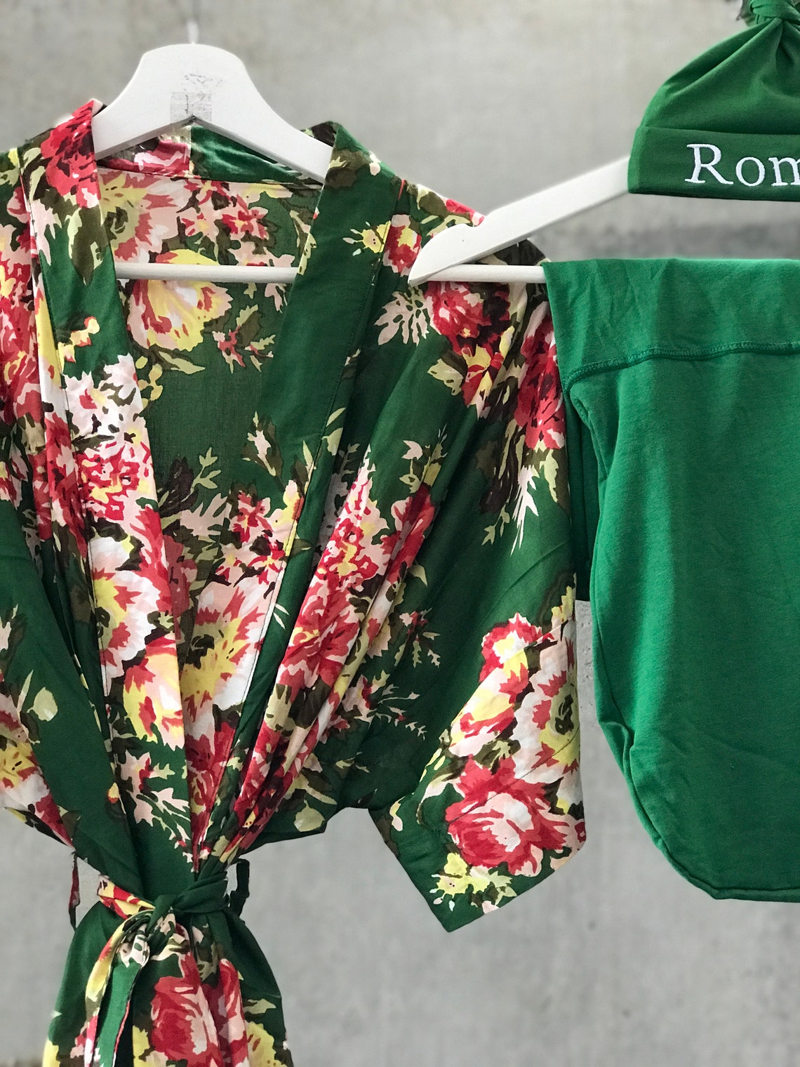 Christmas. Maternity Robe and swaddle set boy. Mommy and me Etsy