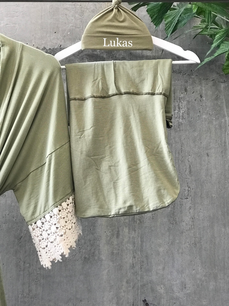 Mommy and Me Matching Robe and Swaddle Set. Maternity Robe. Etsy
