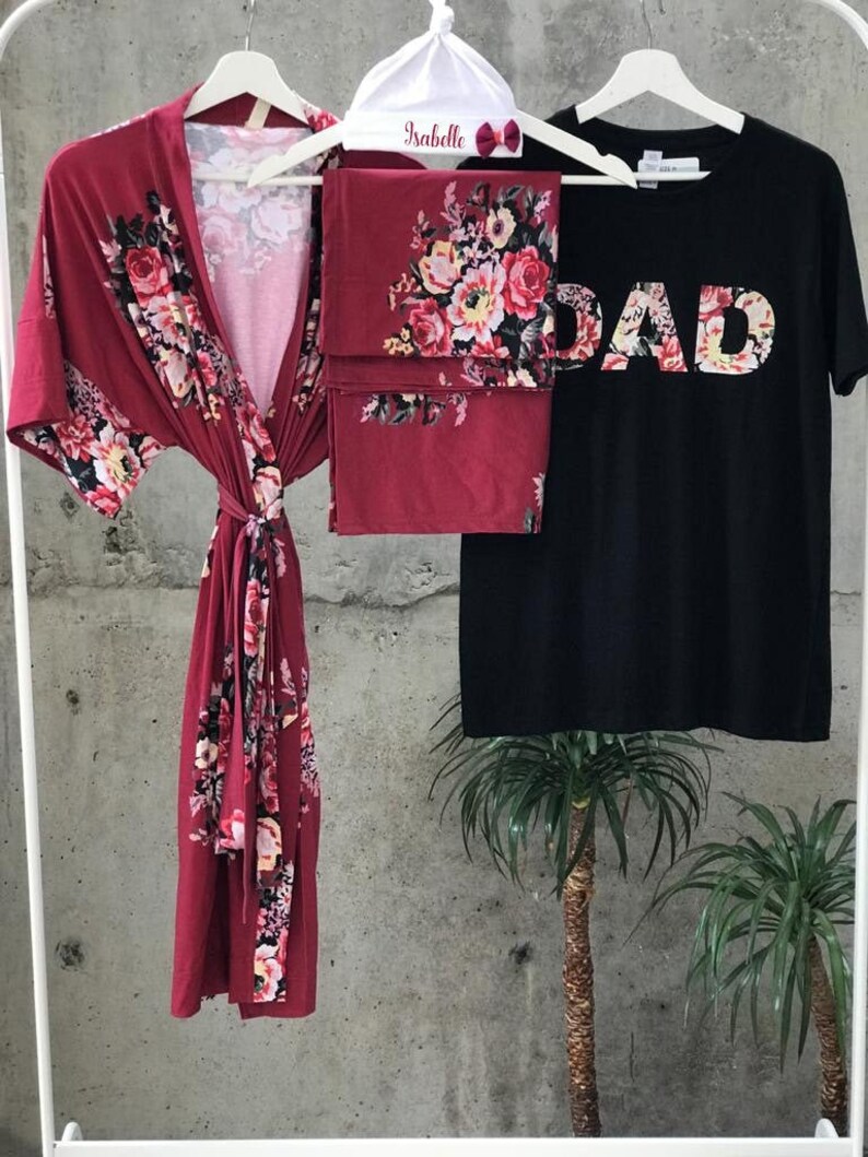 Maternity Robe and Swaddle Set. Mommy and Me Robe and Swaddle Etsy