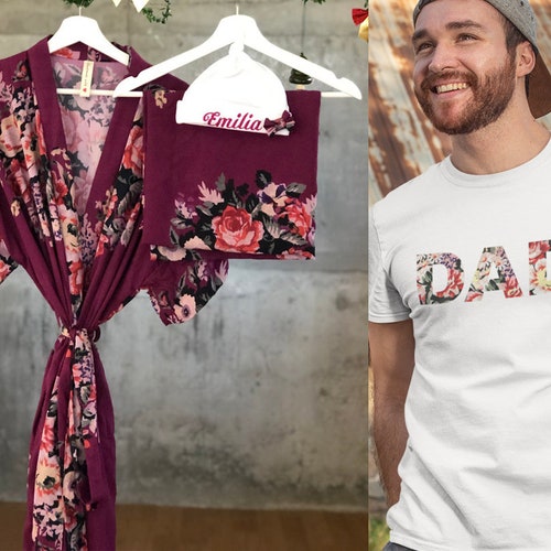 Matching Robe Swaddle Set Girl Leopard Hospital Etsy