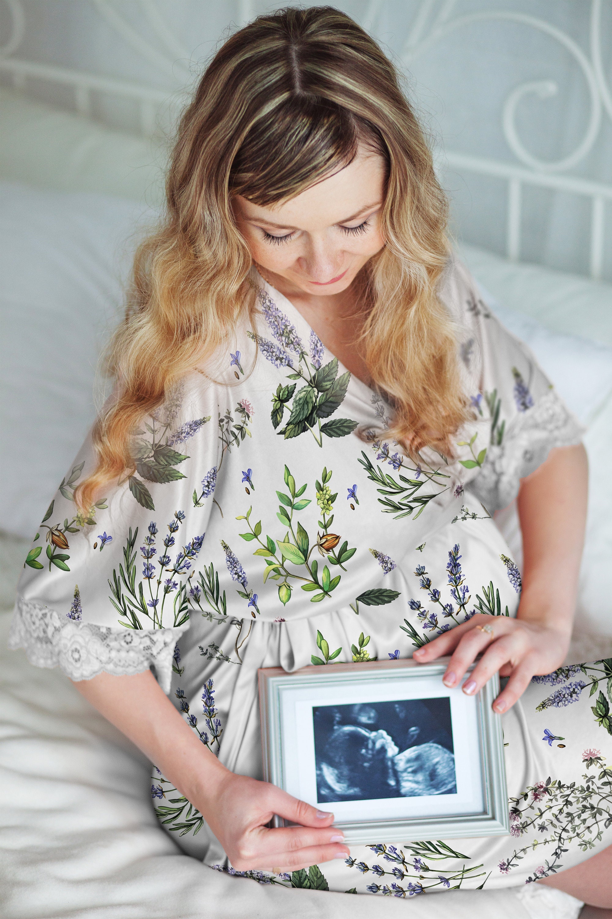 Mommy and Me Robe and Swaddle Set Girl. Maternity Robe and Etsy