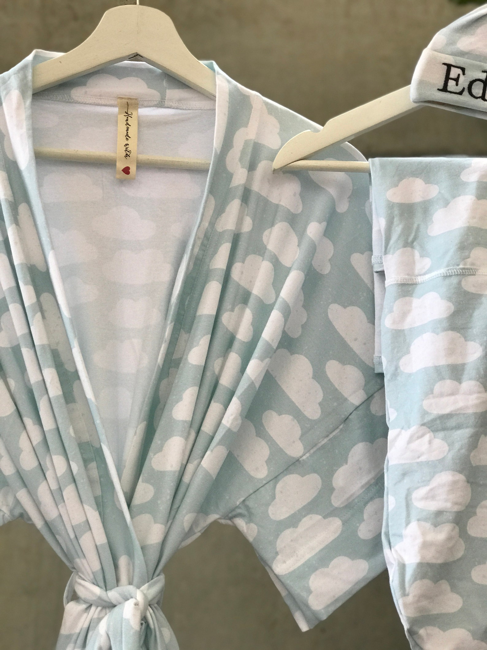 Mommy and me robe and swaddle set. Dad shirt. Maternity Etsy