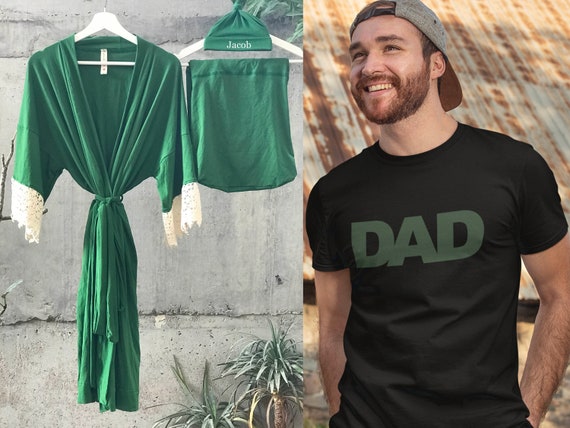 Mamá y yo Juego de batas pañales. Camisa de papá a juego Etsy España