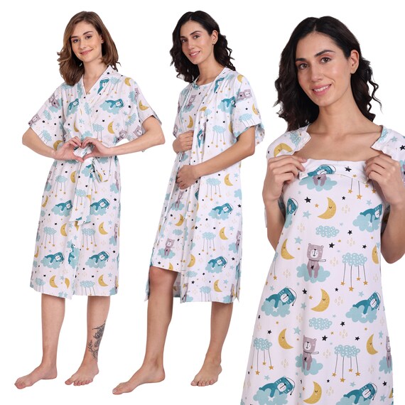 Mommy and me labor clearance gowns