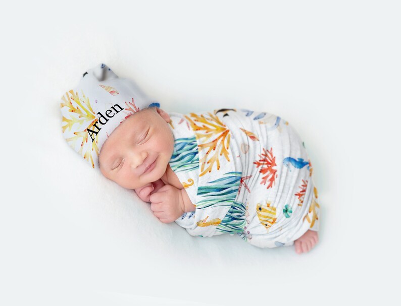 Hospital Robe and Matching Baby Swaddle. Hospital Gown and Etsy