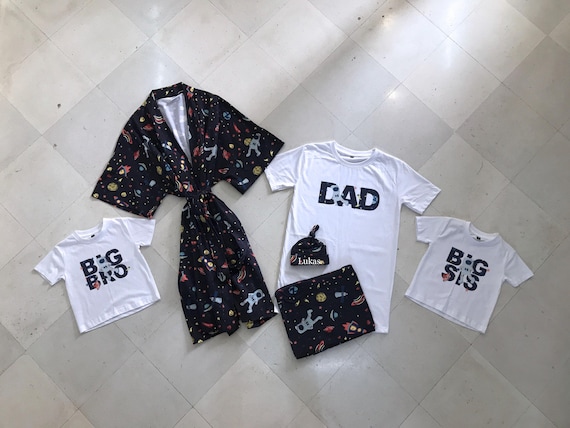 Mommy and me outfits hospital for labor and delivery, Baby shower gift, Robe and swaddle set boy or girl, Organic maternity clothes