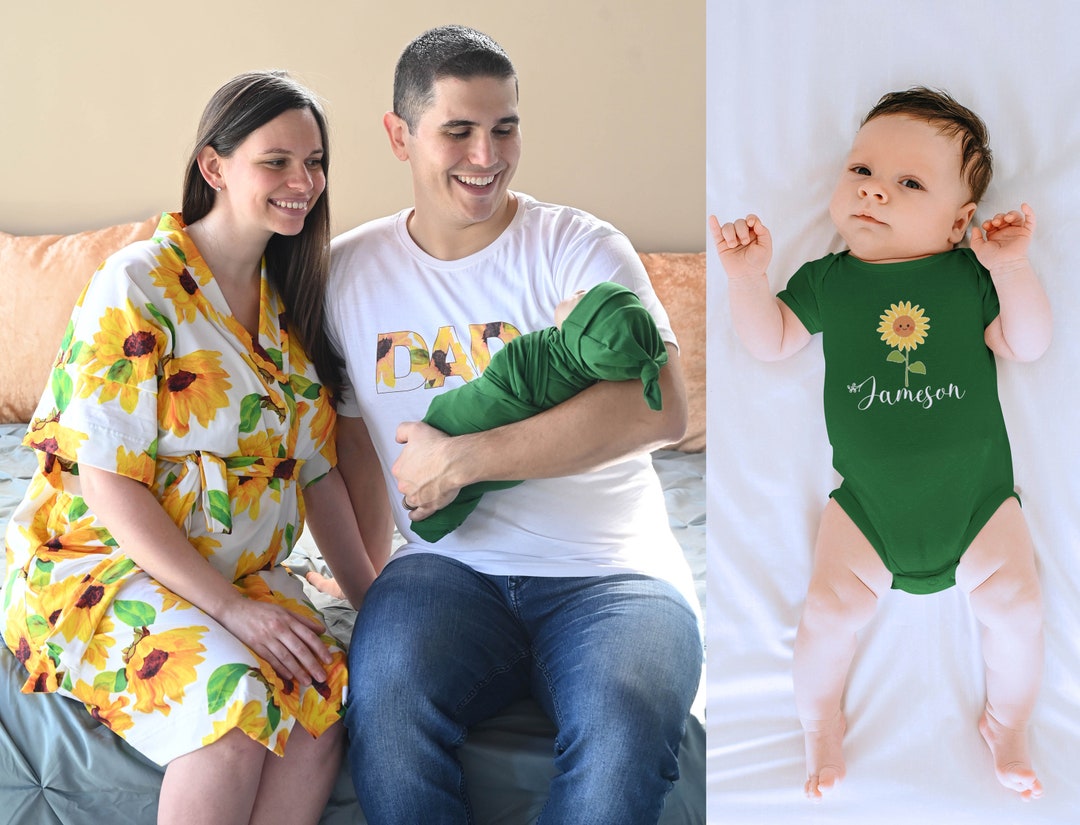 Mom Dad Baby Hospital Outfit Matching Mommy and Me Maternity Etsy