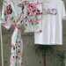 Maternity robe and swaddle set. Maternity robe for hospital. Hospital robe and matching swaddle. for mom.