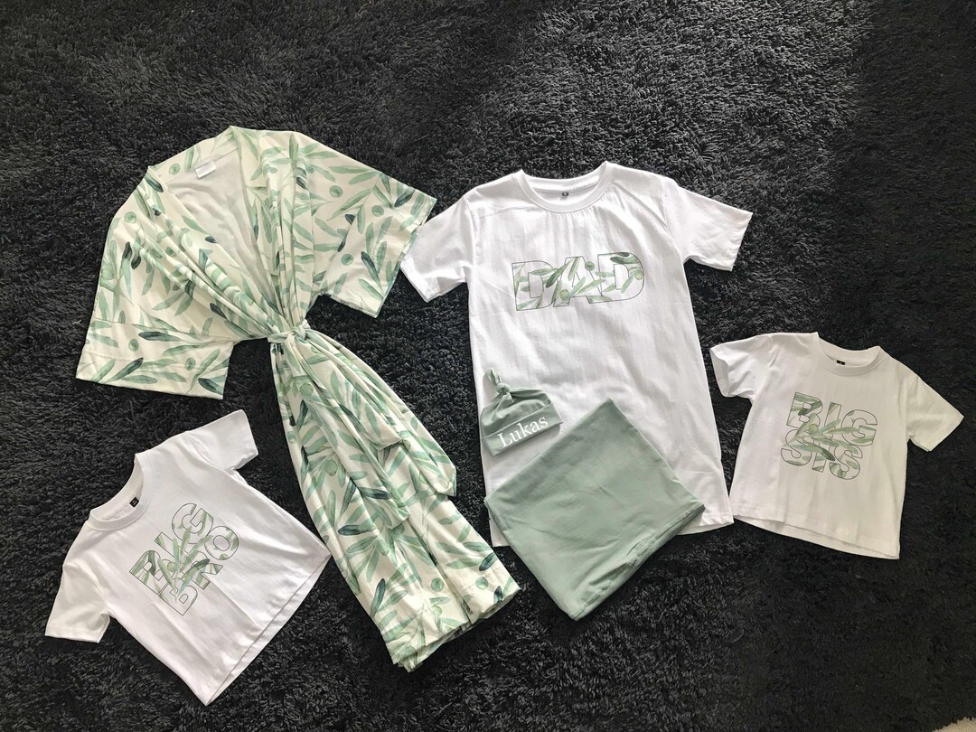 baby olive stripe ls set