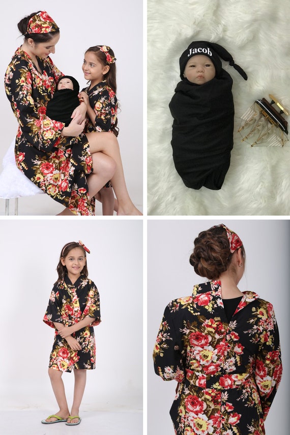 birthing gown and swaddle