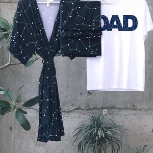 Set accappatoio e fascia per neonato, set accappatoio e fascia coordinati per neonato, abiti per mamma e me per l&#39;ospedale, regalo per baby shower, vestaglia premaman, coordinato per papà.