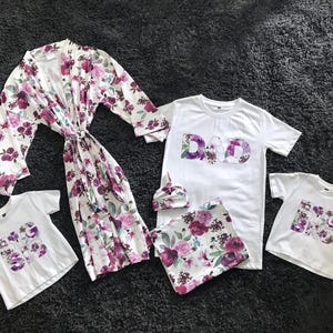 Mommy and Me Matching Robe and Swaddle Maternity Robe