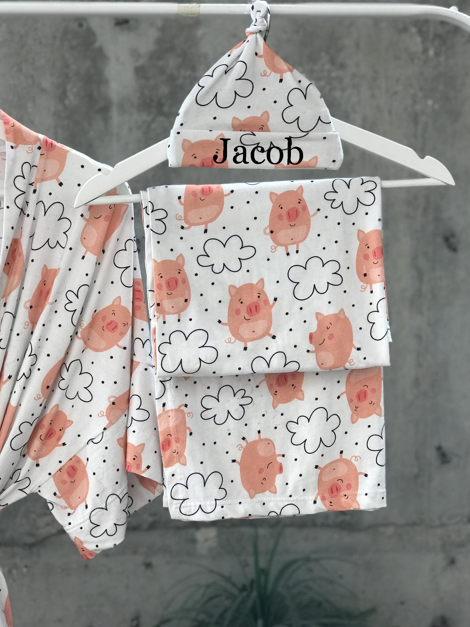 Maternity Robe and Swaddle Set Boy. Mommy and Me Robe and Etsy