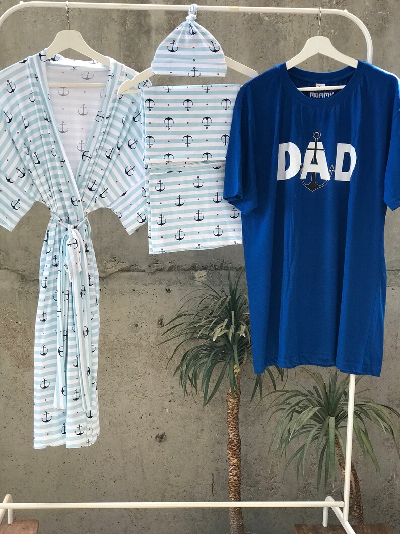 Maternity Robe and Swaddle Set Boy. Mommy and Me Robe and Etsy