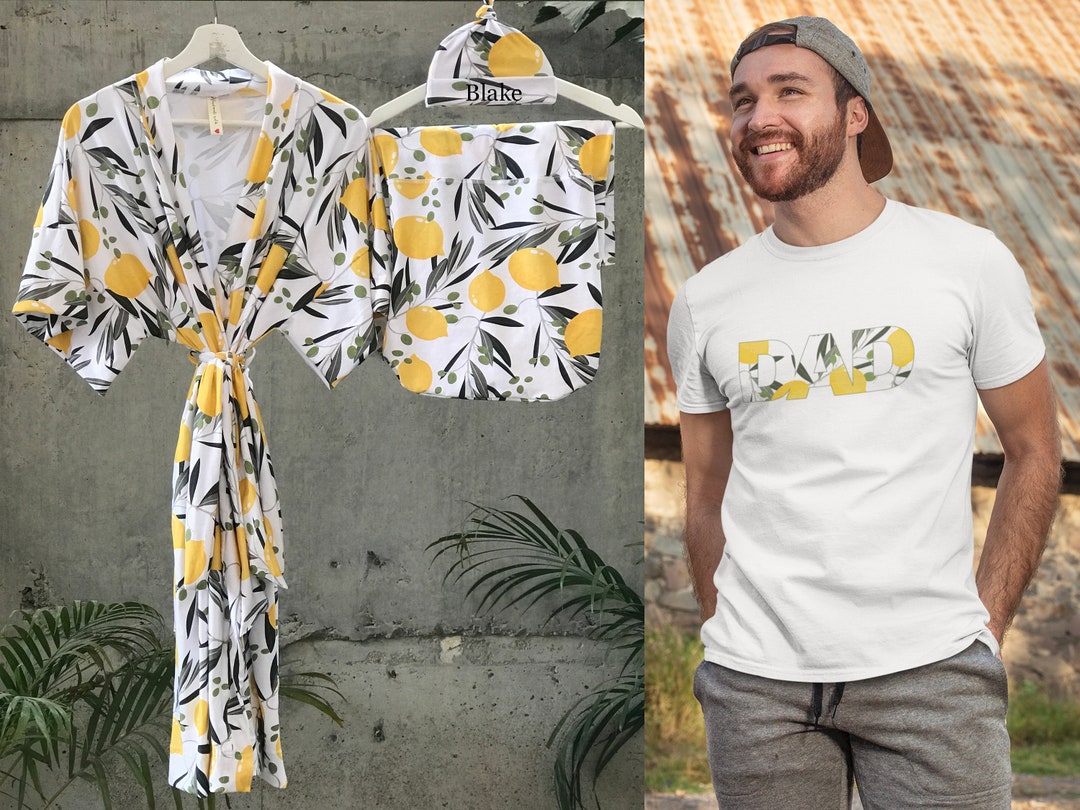 Maternity Robe and Swaddle Set. Mommy and Me Robe and Swaddle Set. Hospital Robe and Matching