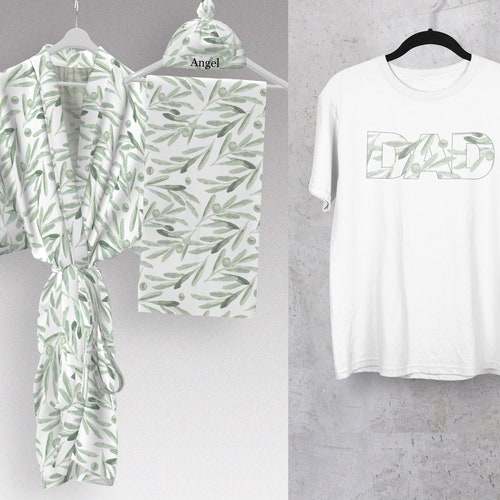 Maternity Robe and Swaddle Set. Mommy and Me. Dad Shirt. Etsy