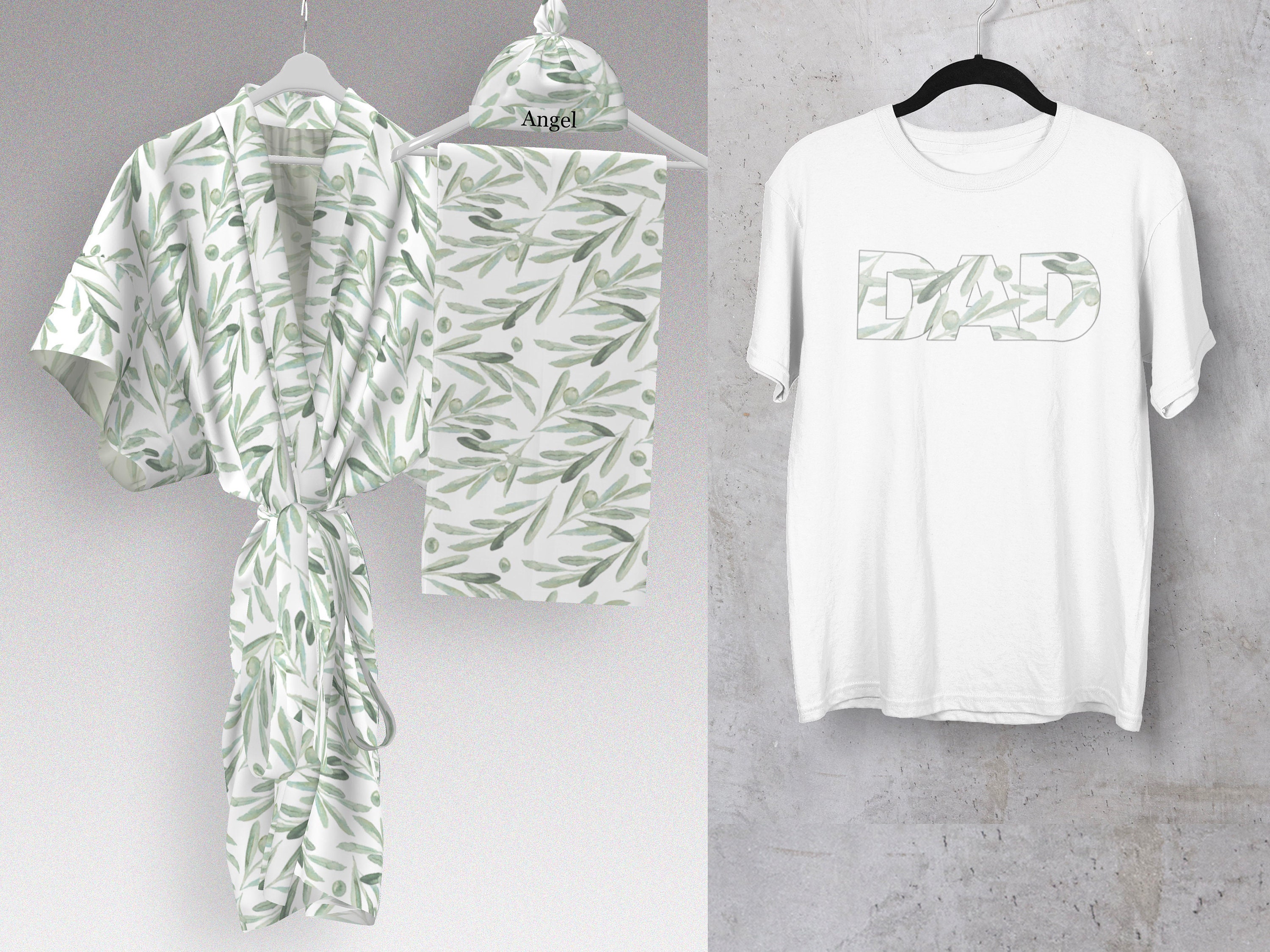 Maternity Robe and Swaddle Set. Mommy and Me. Dad Shirt. Etsy