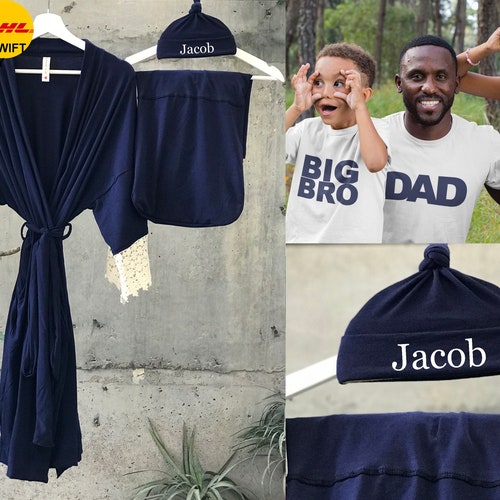 Maternity Robe and Swaddle Set. Kimono Robe. Mommy and Me Etsy