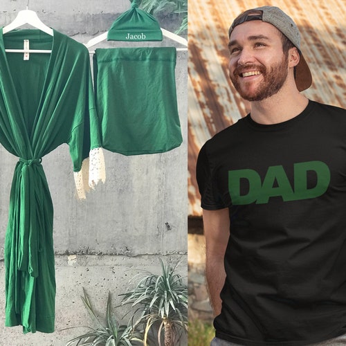 Maternity Robe and Twin Swaddle Set. Mommy and Me Robe and Etsy