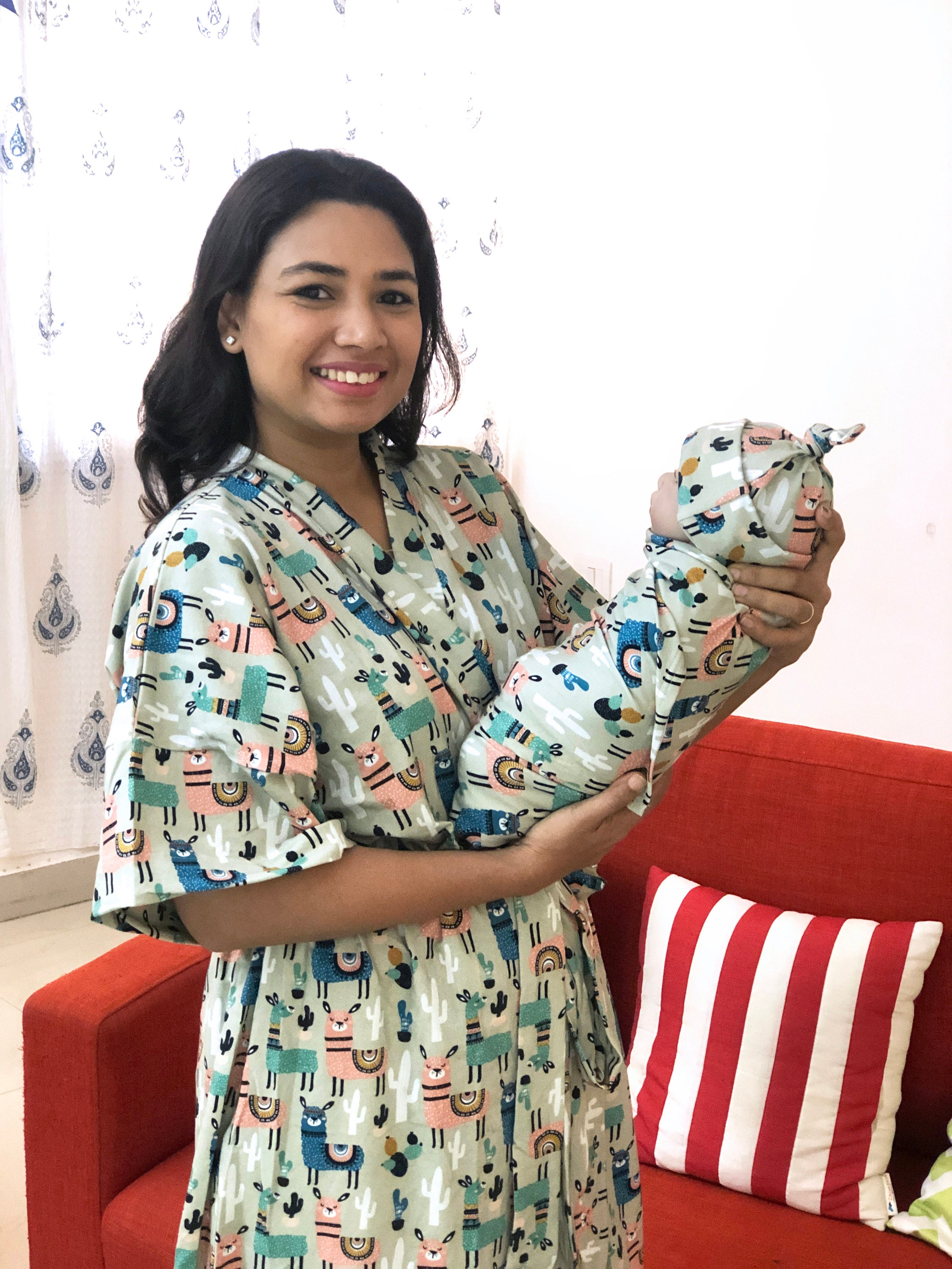 Maternity Robe. Baby Shower Gift. Swaddle Blanket. Mommy and Etsy