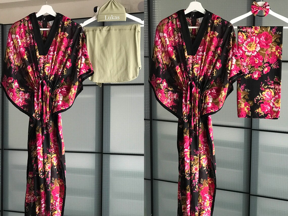 feeding kaftan gown