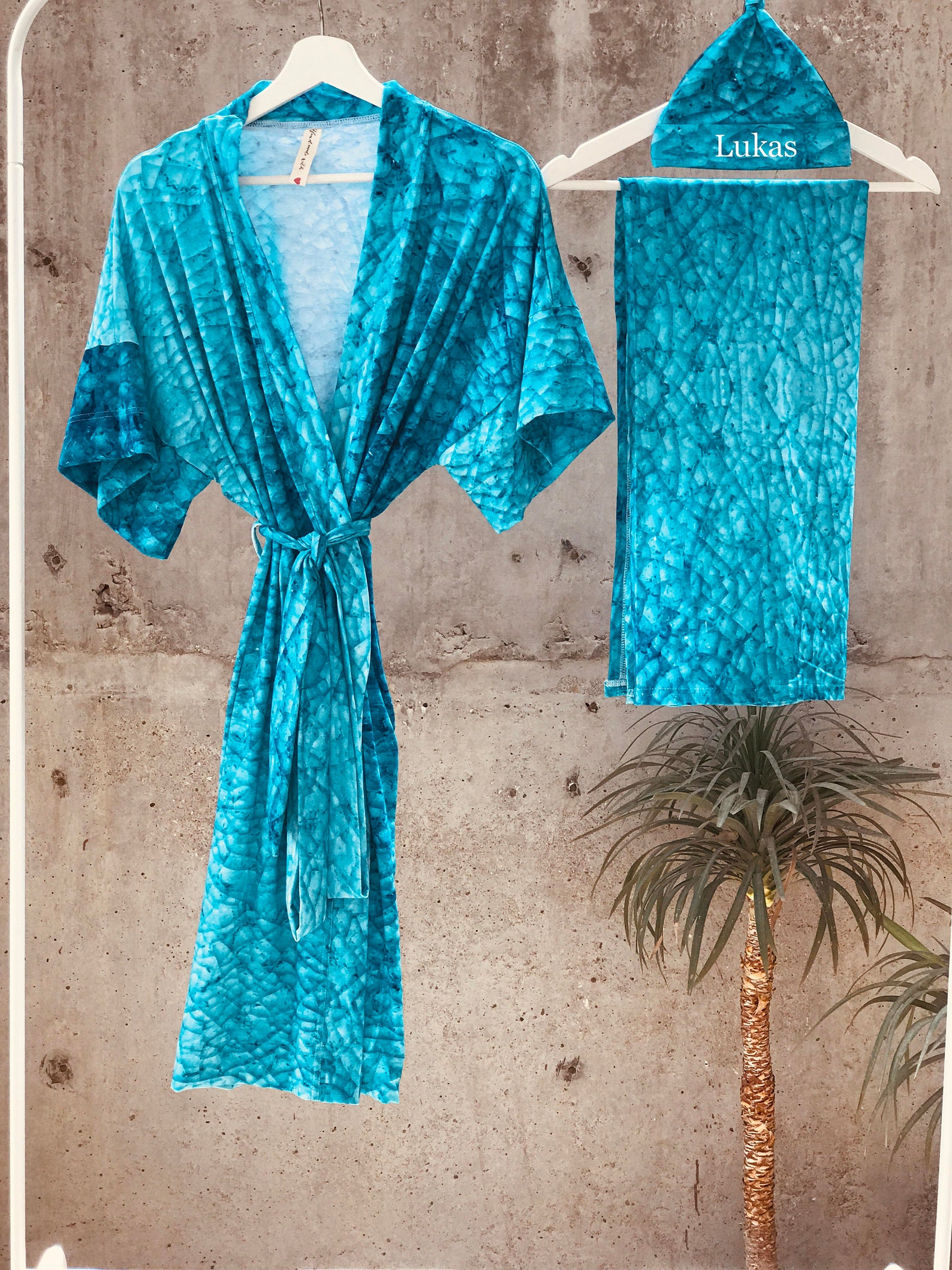 Maternity Robe and Swaddle Set Boy. Mommy and Me Robe and Etsy