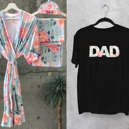 Maternity Robe and Swaddle Set. Mommy and Me. Hospital Robe Etsy