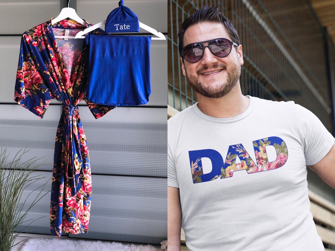 Mommy and Me Robe and Swaddle Set For. Maternity Robe and Swaddle Set