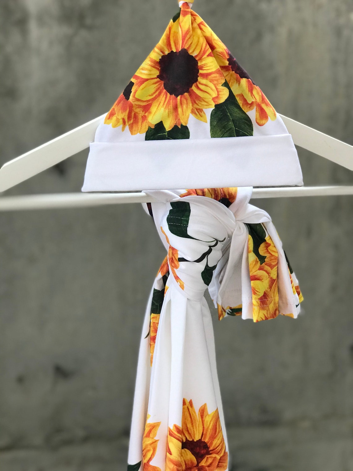 Maternity Robe and Swaddle Set. Sunflower. Kimono. Mommy and Etsy
