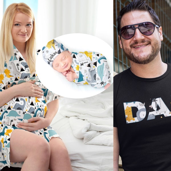 Mommy and Me Robe and Swaddle Set Etsy