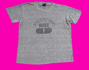 1980s Nike Athletic Dept Grey T-shirt