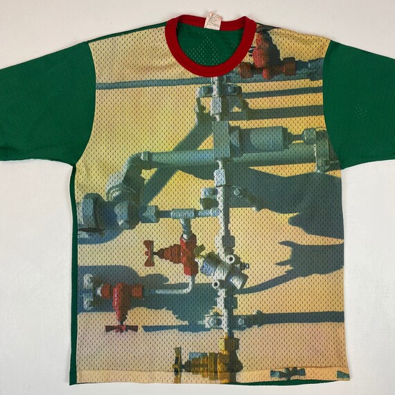 1970s Fruit Of The Loom Faucet Print Jersey Shirt
