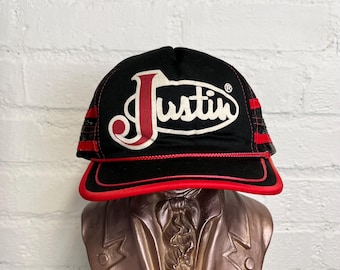1980s Justin Boots Trucker Hat