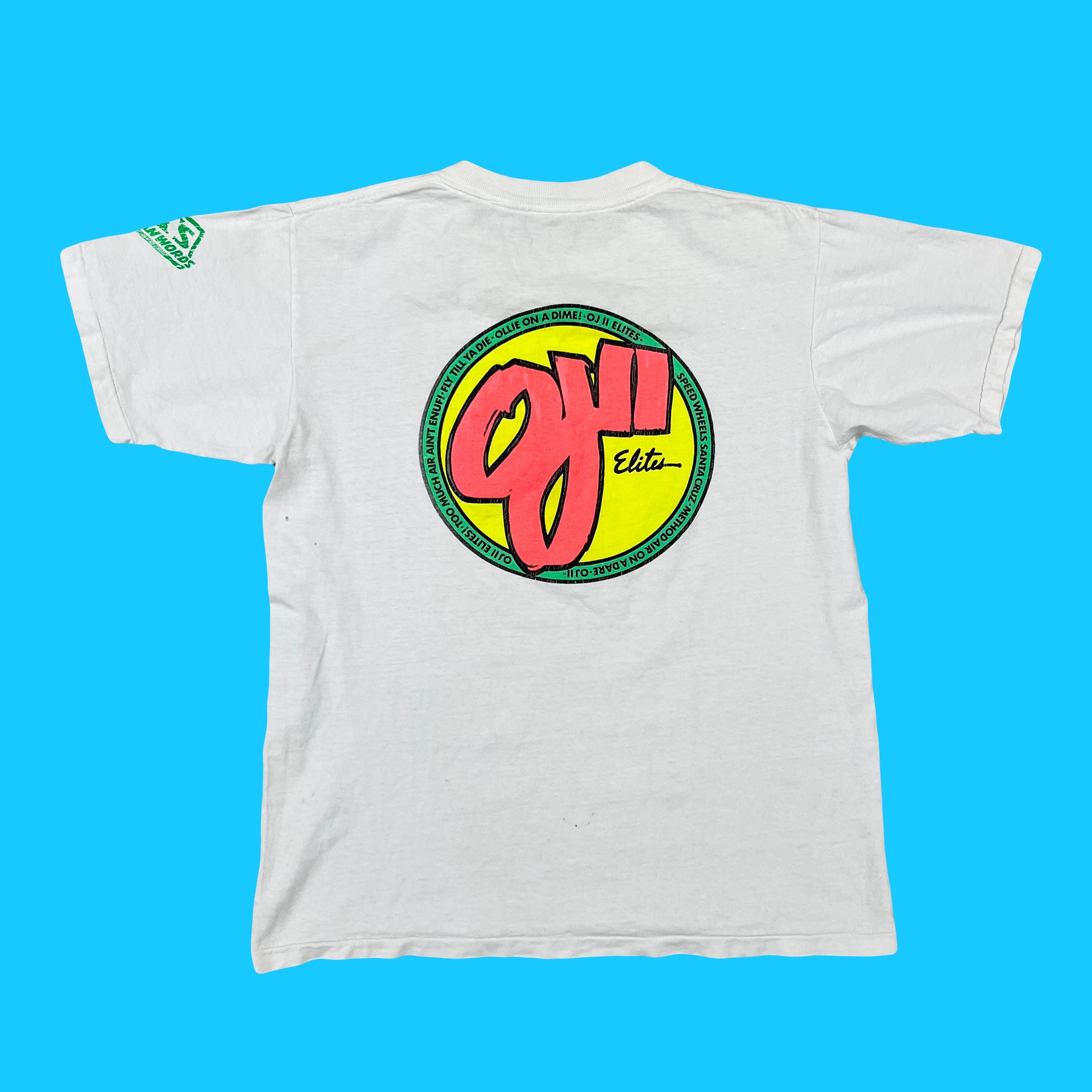 80s Santa Cruz OJⅡ Tシャツ old skate Vintage 80s Santa Cruz Skateboards Rip Grip Single Stitch