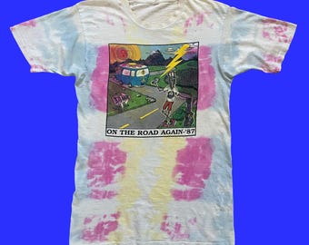 Vintage 1980s "On The Road Again 87" Grateful Dead Lot T-shirt