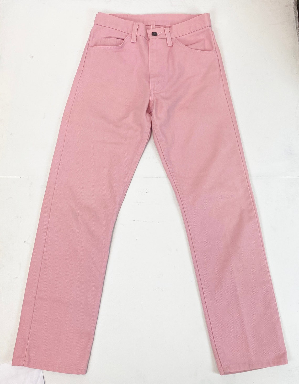 1980s Made In USA Levis 501 Pink Street Bright Jeans 27.5 x | Etsy