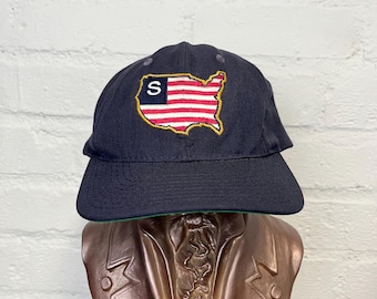 レア 00s stussy ヴィンテージ 柄 ハット キャップ 入手困難希少品】80s『 STUSSY 』USA製・ラスタハット・オールド