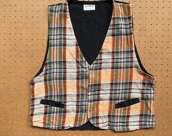 Life's A Beach geruite bodywarmer uit de jaren 90