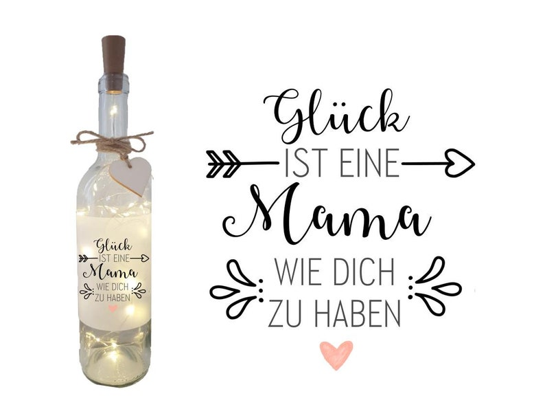 Flaschenlicht Dekolicht für MAMA Bild 1