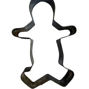 Gingerbread Man Aluminum Cookie Cutter Vintage Rustic Christmas Decoration Kitchen
