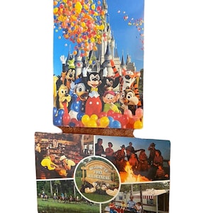 Ensemble de cartes postales vintage Fort Wilderness de Walt Disney World