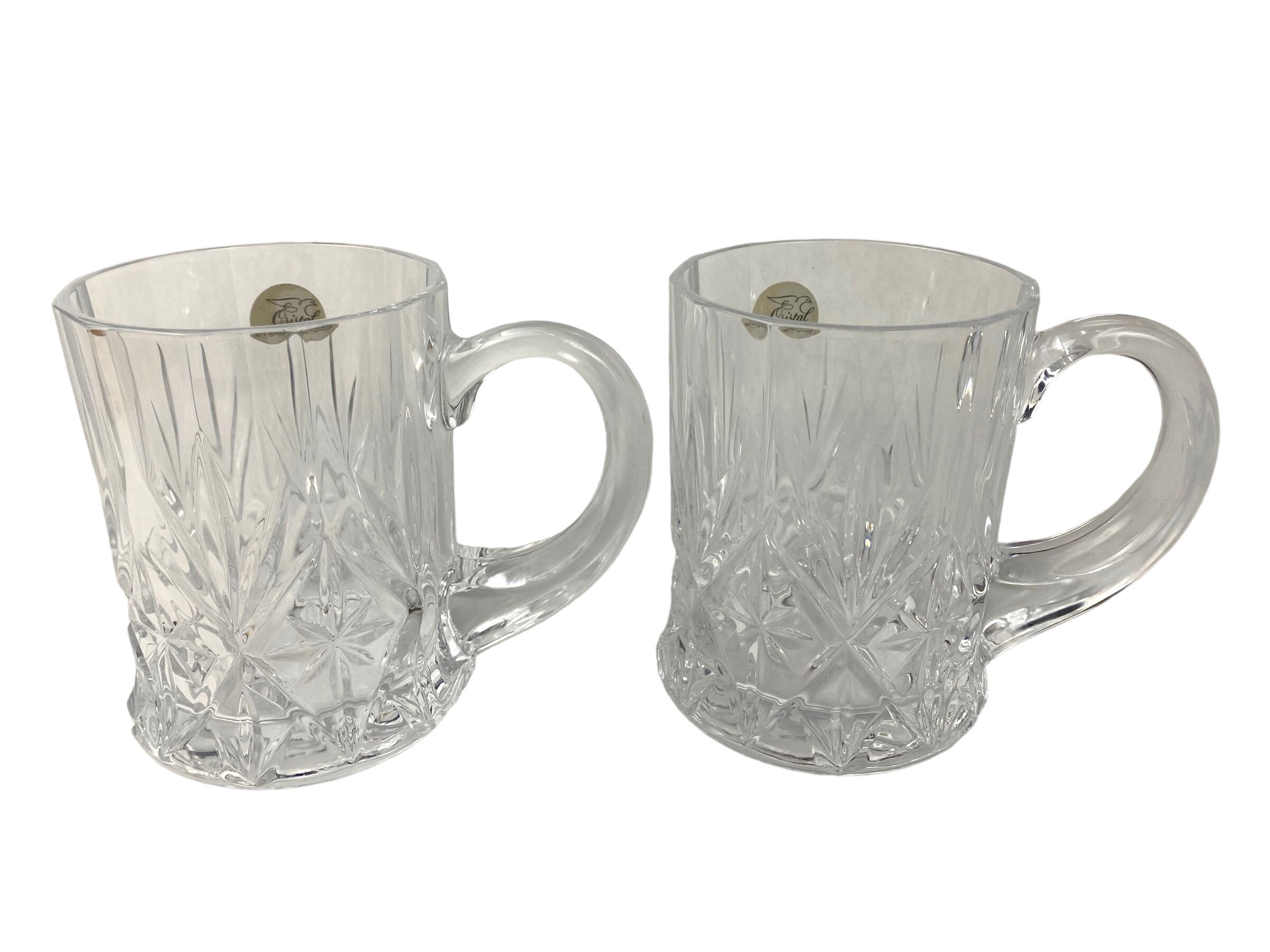 Cristal Darques Lead Crystal Mugs Set of 4 Paul Sebastian 24 Etsy
