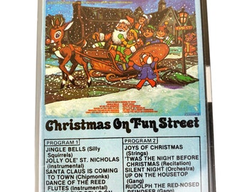 Christmas on Fun Street Cassette Tape Music Vintage 1970s