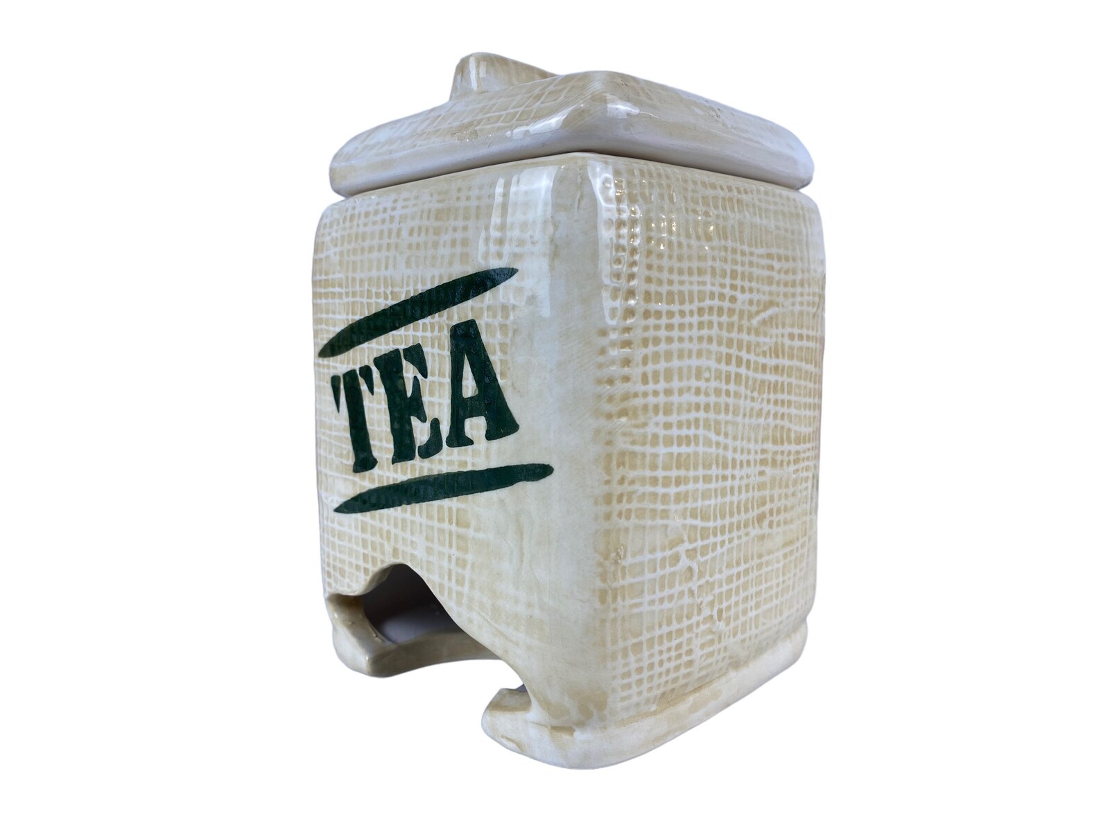 Tea Dispenser Ceramic Tea Bag Storage Vintage MSRF, Inc Design Studios ...
