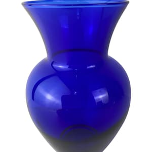 Cobalt Blue Glass Bud Vase 5” Vintage