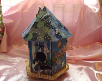 Mixed Media Nautical Birdhouse
