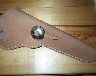 Black powder, right hand cross draw revolver holster