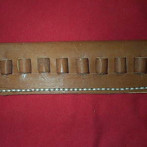 Leather Cartridge Belt slide holder, .45-70, .444, .450, .416, .458, .45 Colt, .410, Ten Round