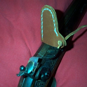 Flintlock, Leather,  Frizzen Covers.
