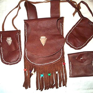 Conjunto de bolso de piel de hombre de montaña, Arrowhead